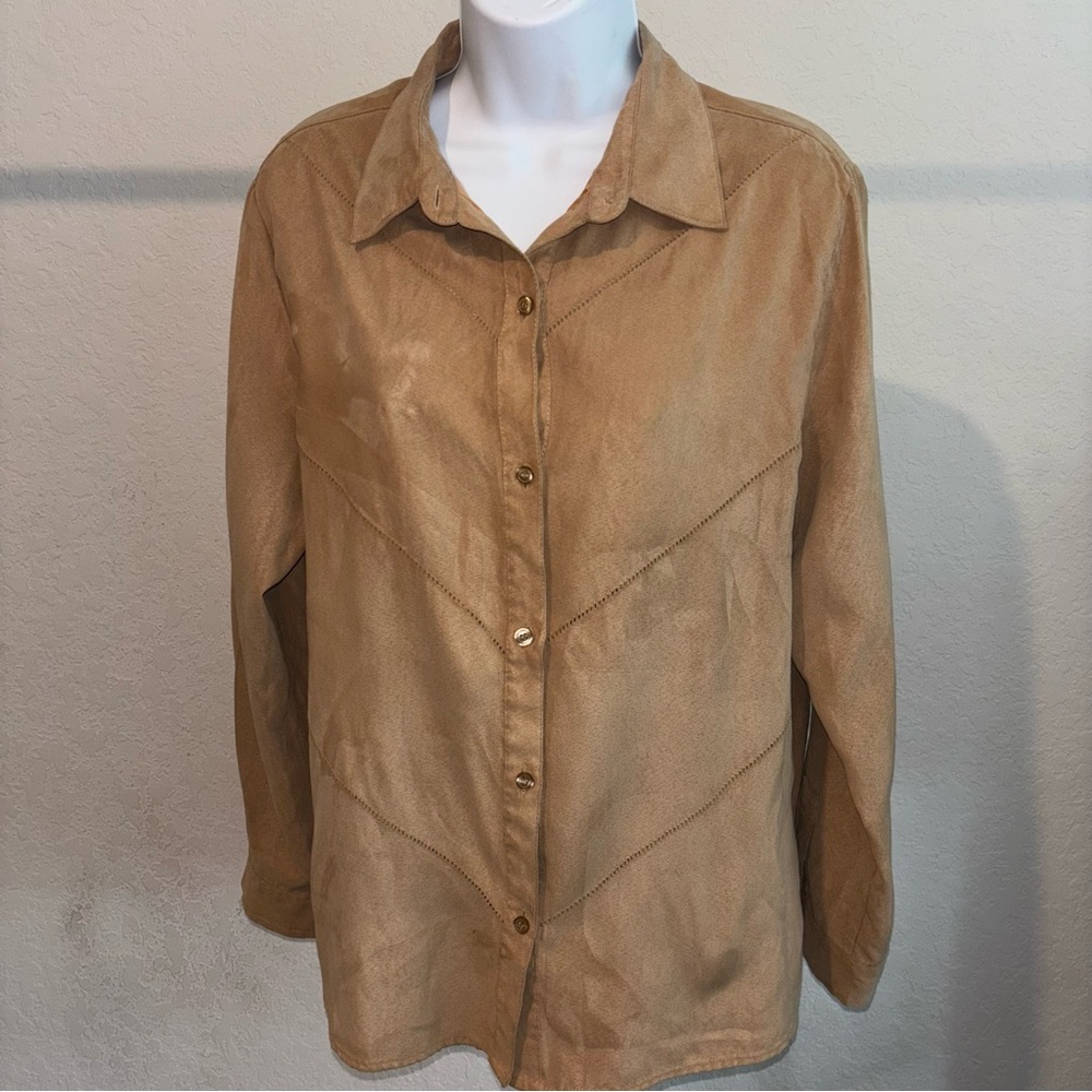 White Stag Tan Button-Up Shirt